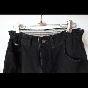Lee 90’s Black High Tapered Bareback Western Jeans